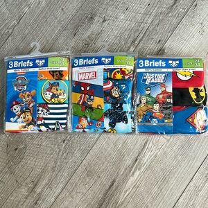 3 packs of boys briefs underwear